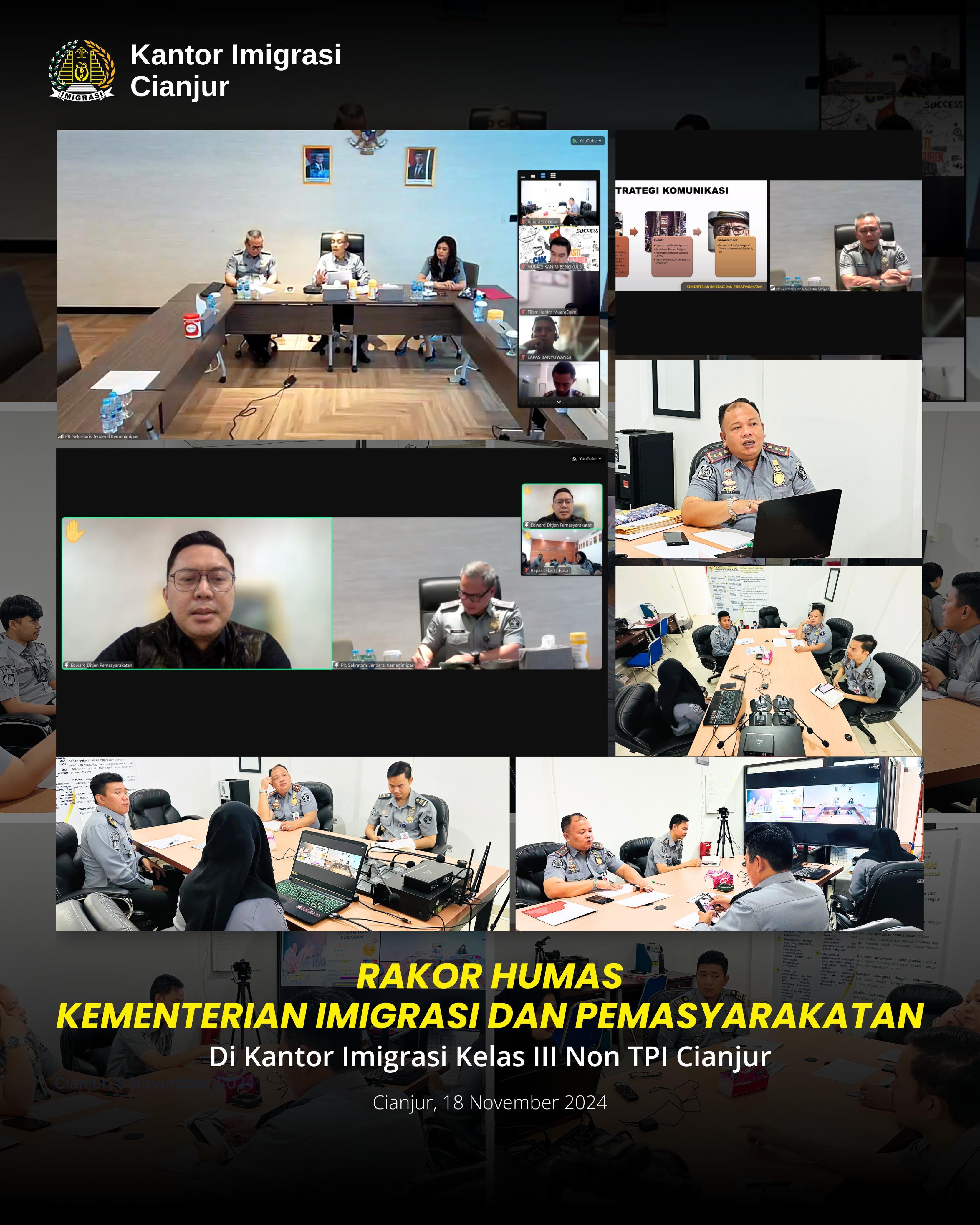 Rapat Koordinasi Humas Kementerian Imigrasi dan Pemasyarakatan