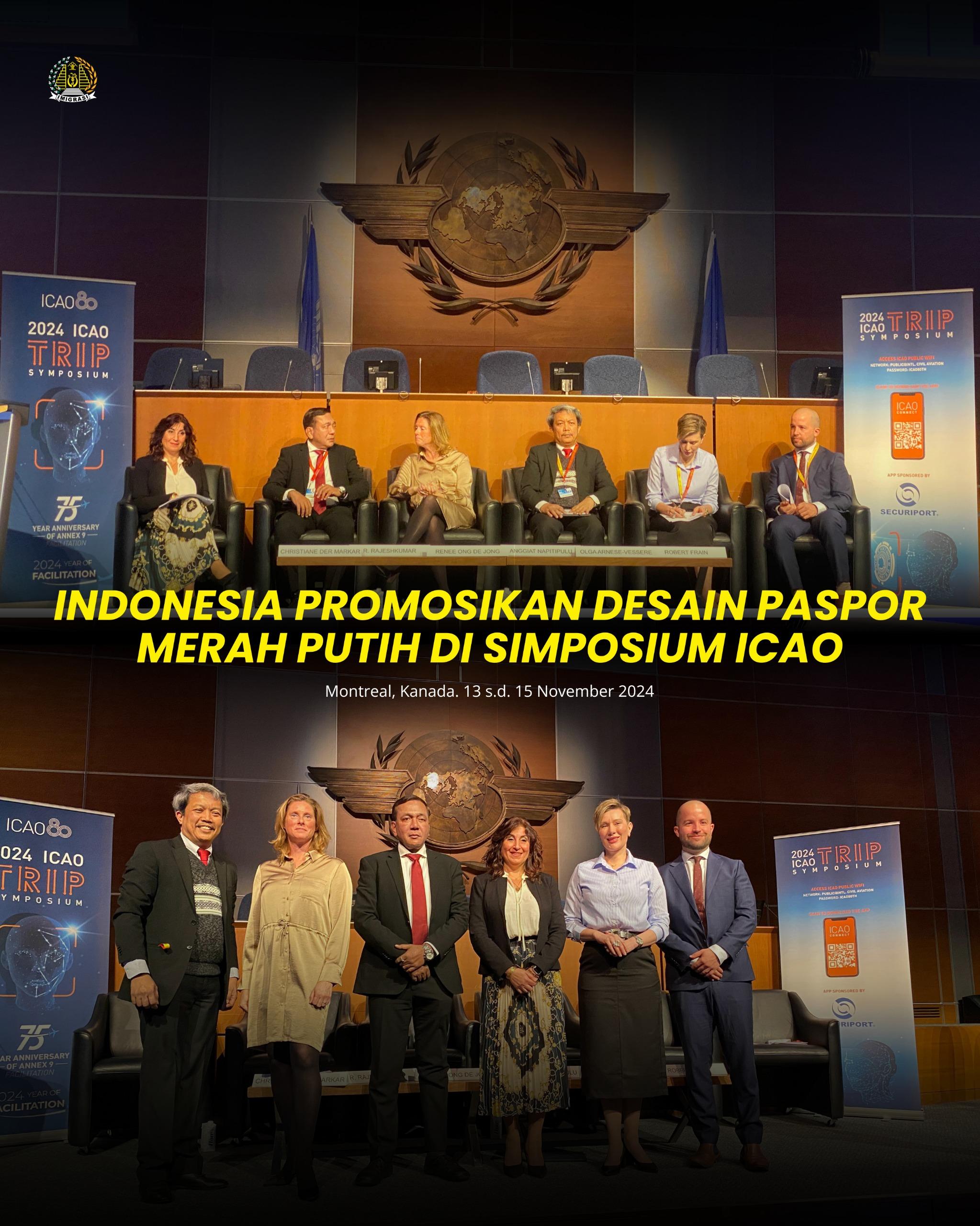 Indonesia Promosikan Desain Paspor Merah Putih di Simposium ICAO